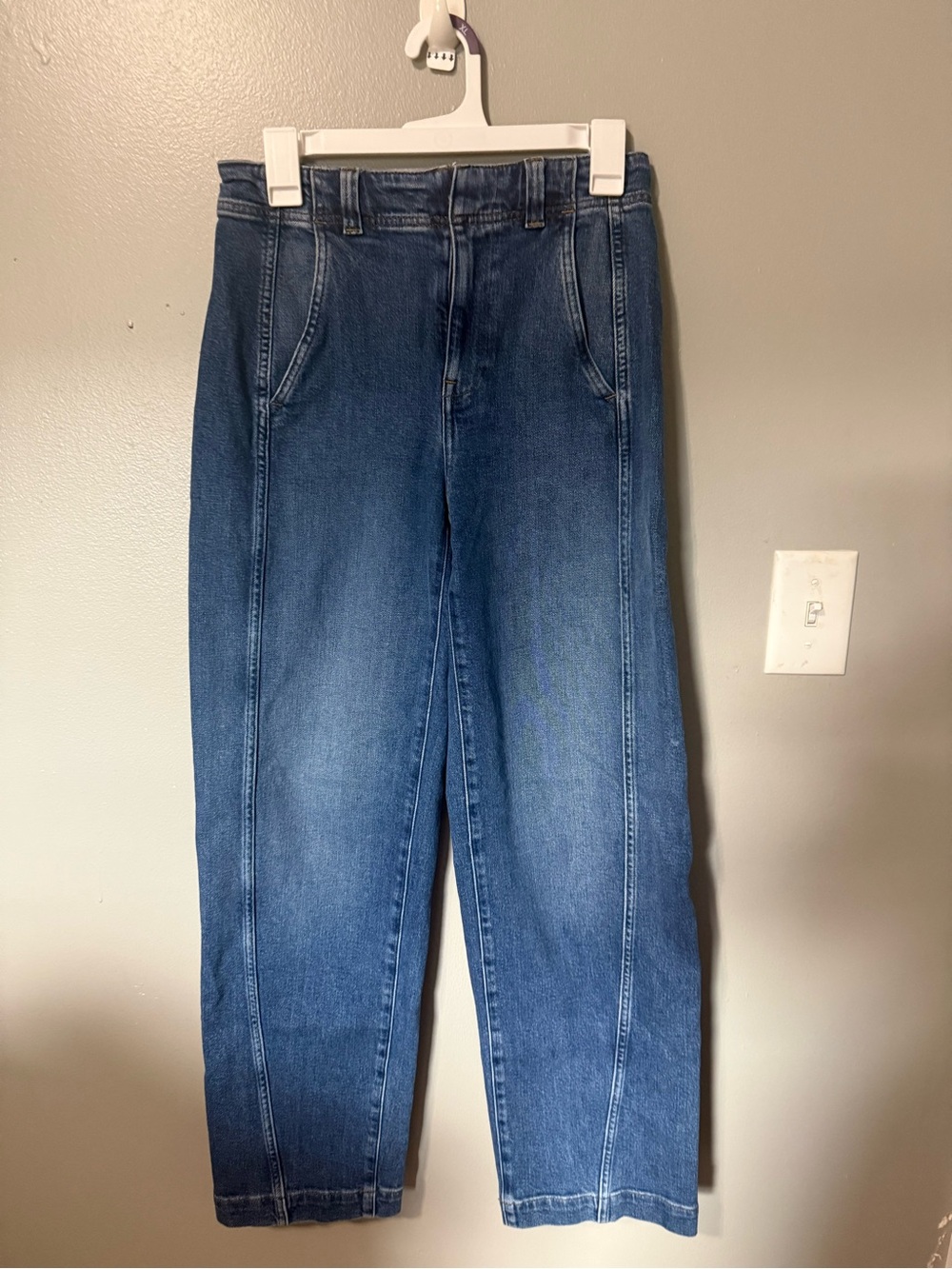 Madewell Tapered Denim Trousers in Calvert Wash - Size 26